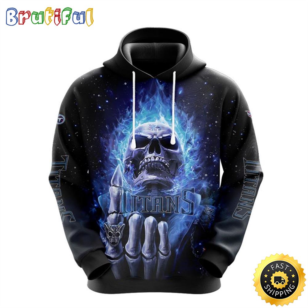 NFL Tennessee Titans 3D Hoodie All Over Print Skull Stay Cozy and Stylish wjcuha