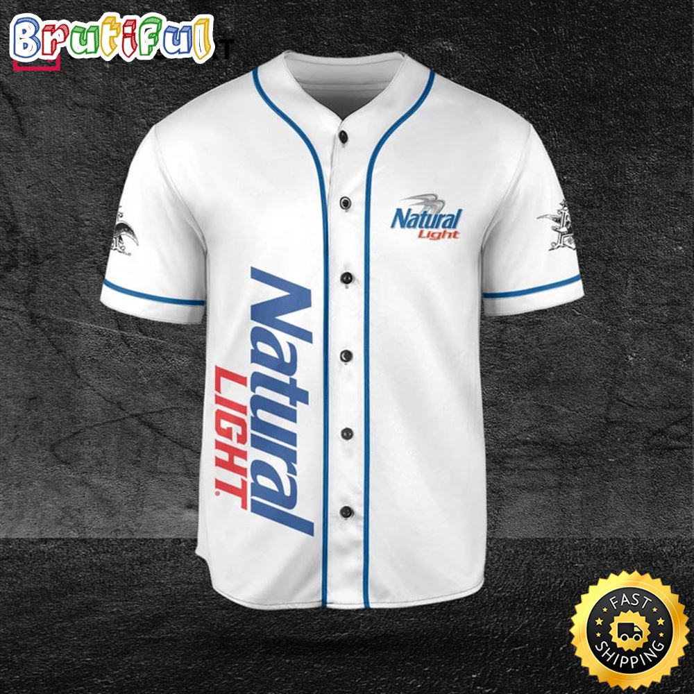 Natural Light Beer Lovers Baseball Jersey lo90cm