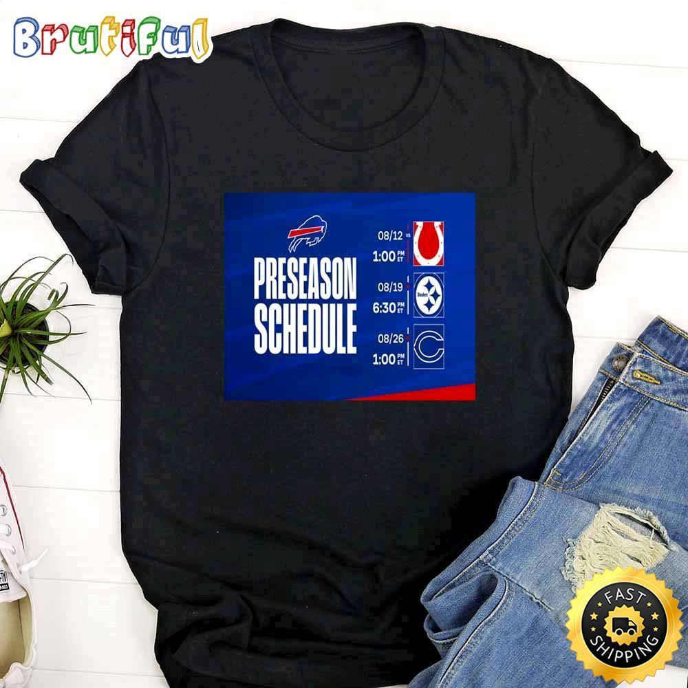 Nfl Buffalo Bills 2023 Preseason Schedule T Shirt jk4ygk