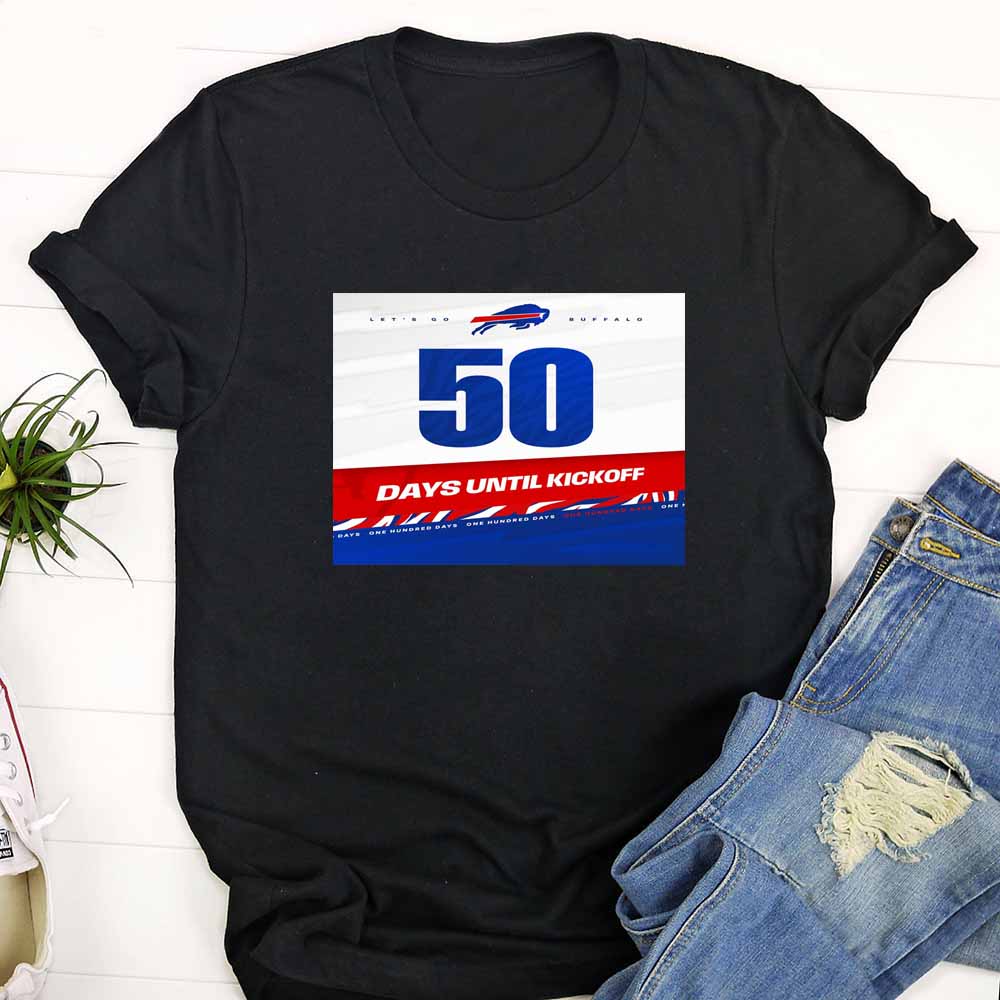 Nfl Buffalo Bills Days Until Kickoff 2023 T Shirt lbrgjh
