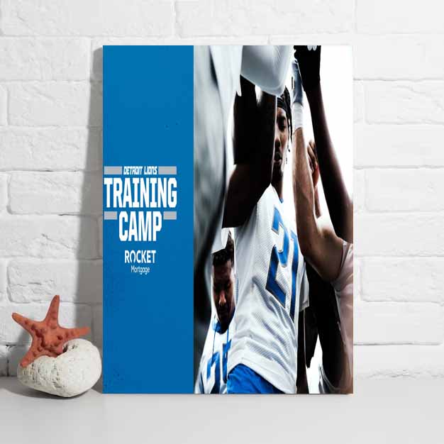 Nfl Detroit Lions Training Camp 2023 Allen Park Poster hlhsdg