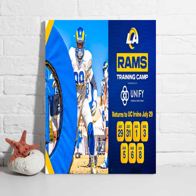 Nfl Los Angeles Rams Training Camp 2023 UC Irvine Poster zvspv5