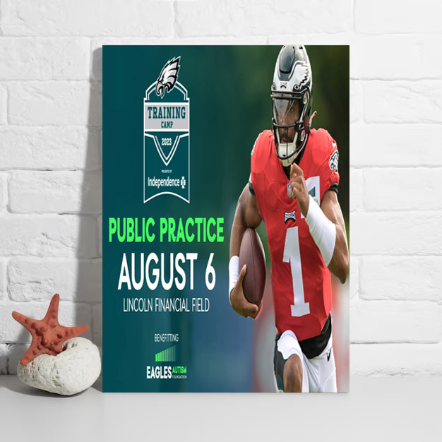 Nfl Philadelphia Eagles Training Camp 2023 Lincoln Financial Field Poster f679bb