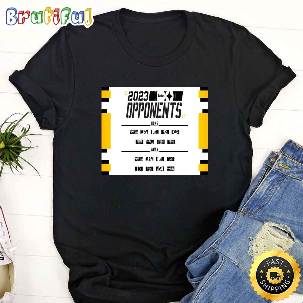 Nfl Pittsburgh Steelers 2023 Regular Season Opponents T Shirt pkiew9