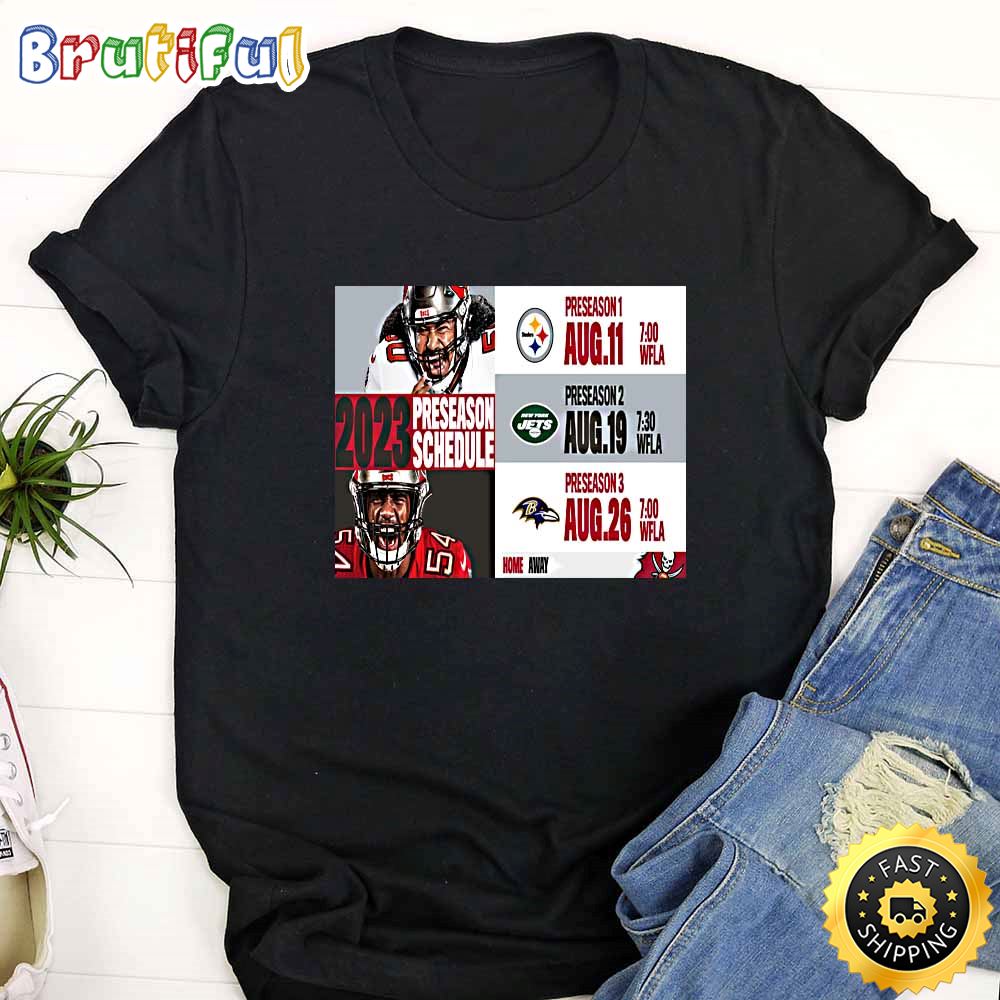 Nfl Tampa Bay Buccaneers 2023 Preseason Schedule T Shirt yw4ey5