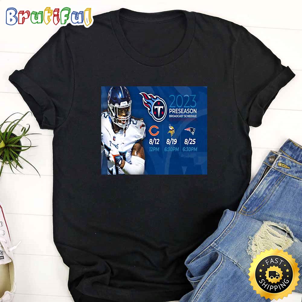 Nfl Tennessee Titans 2023 Preseason Black T Shirt fkjupp