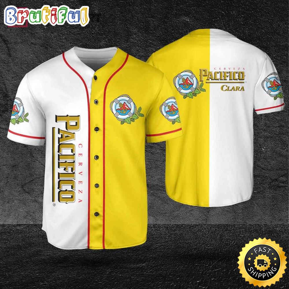 Pacifico Cerveza Beer Lover Baseball Jersey x9uftn