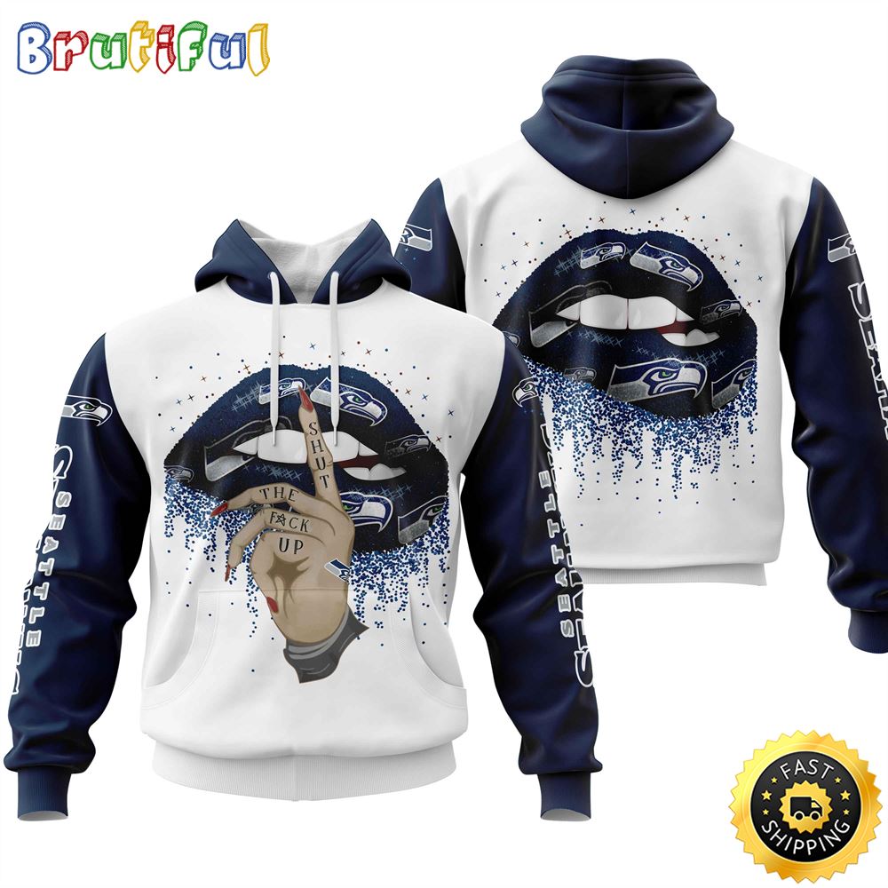 Seattle Seahawks All Over Print Lips 3D Hoodie Show Your Team Spirit 1 sdbvb6
