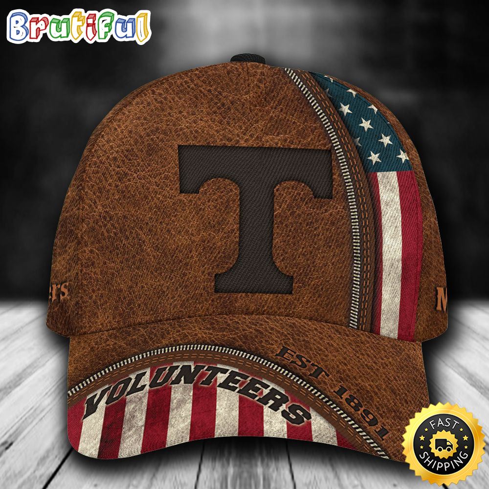 Tennessee Volunteers USA Flag All Over Print 3D Classic Cap p4wite