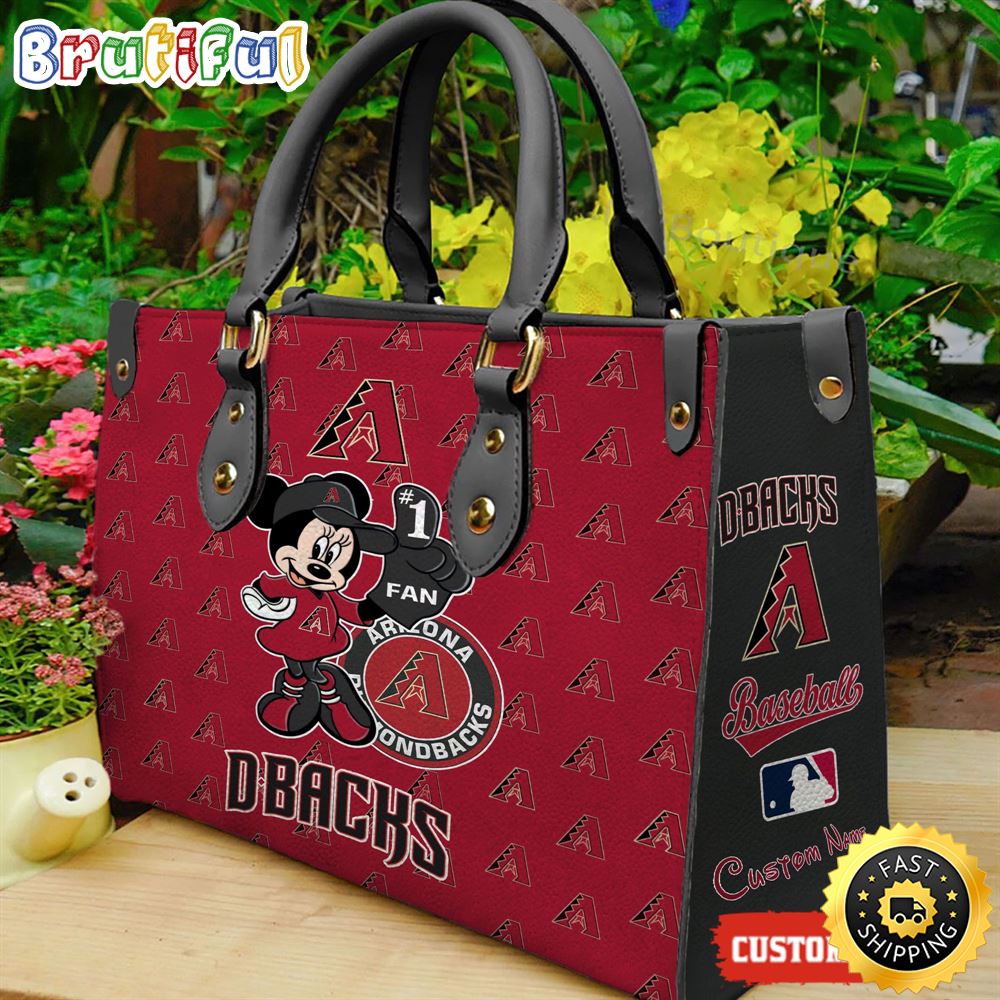Arizona Diamondbacks Minnie Women Leather Hand Bag 1 awp1dr