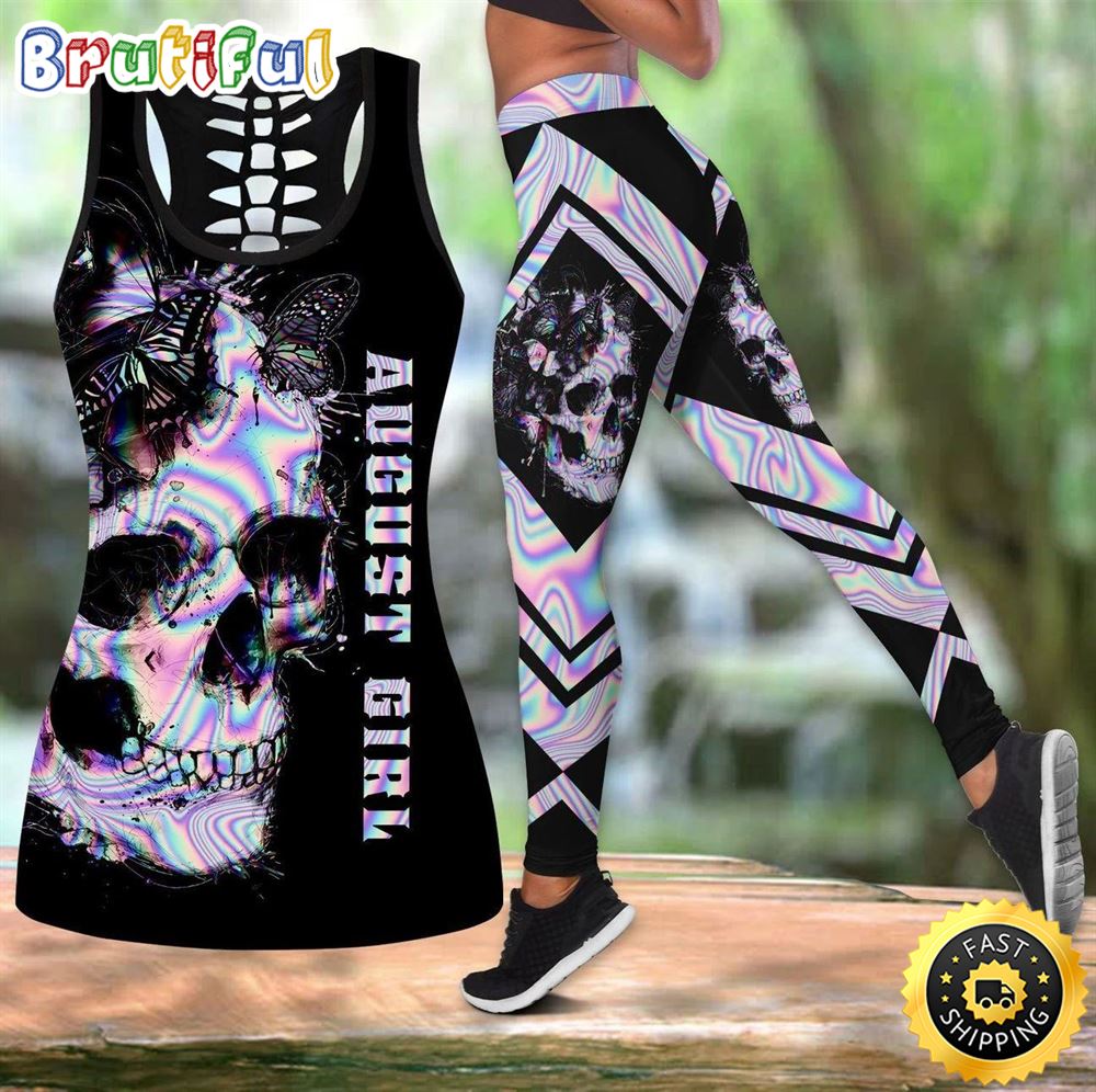 August Girl Tank Top Legging Set Outfit Colorful 3D rmi0fu