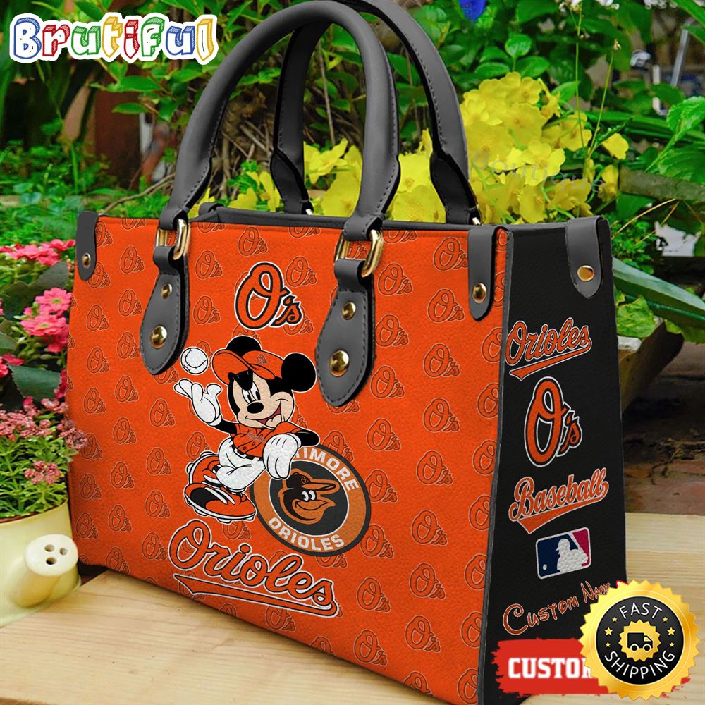 Baltimore Orioles Mickey Women Leather Hand Bag 1 iw0eaz