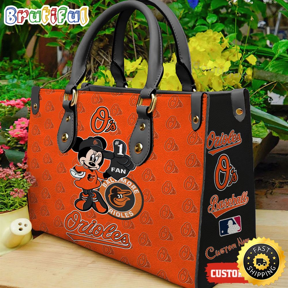 Baltimore Orioles Minnie Women Leather Hand Bag 1 e71lgs