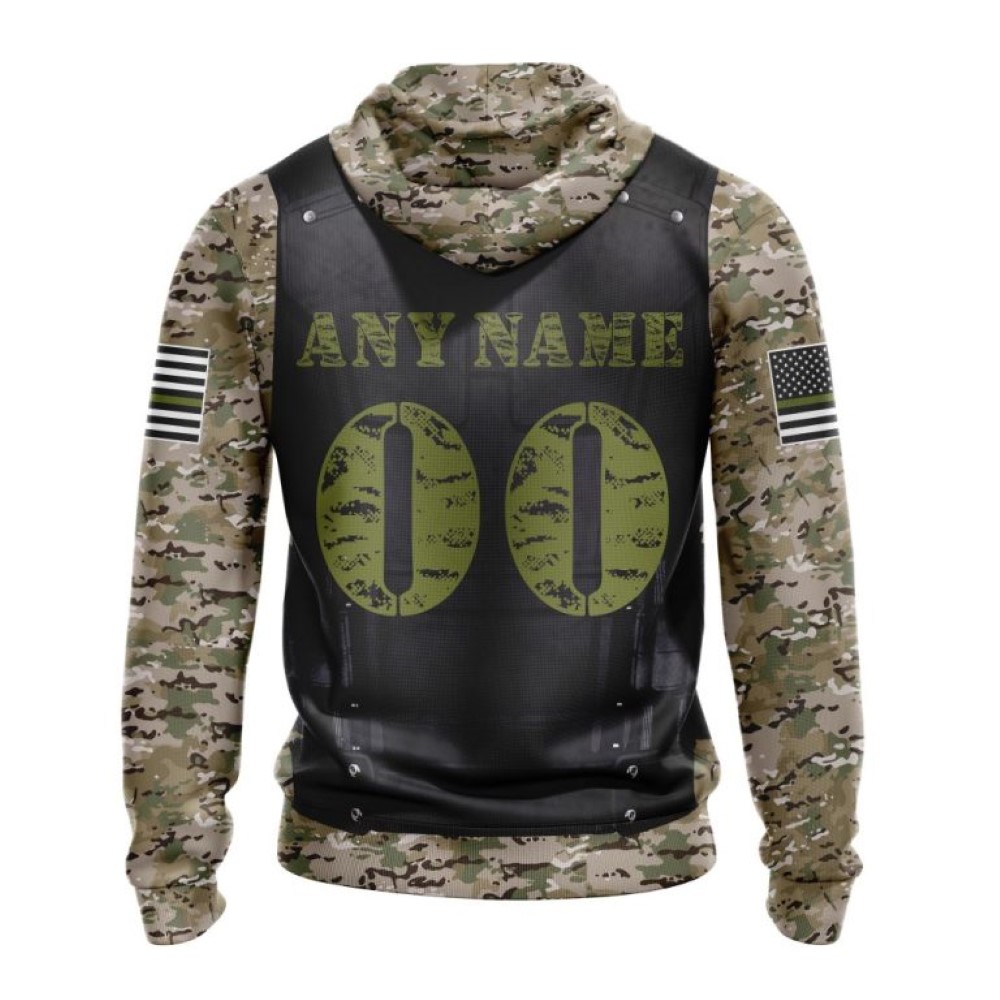 Chicago Bears 3D Hoodie All Over Print Punisher Skull Camo Veteran Kits