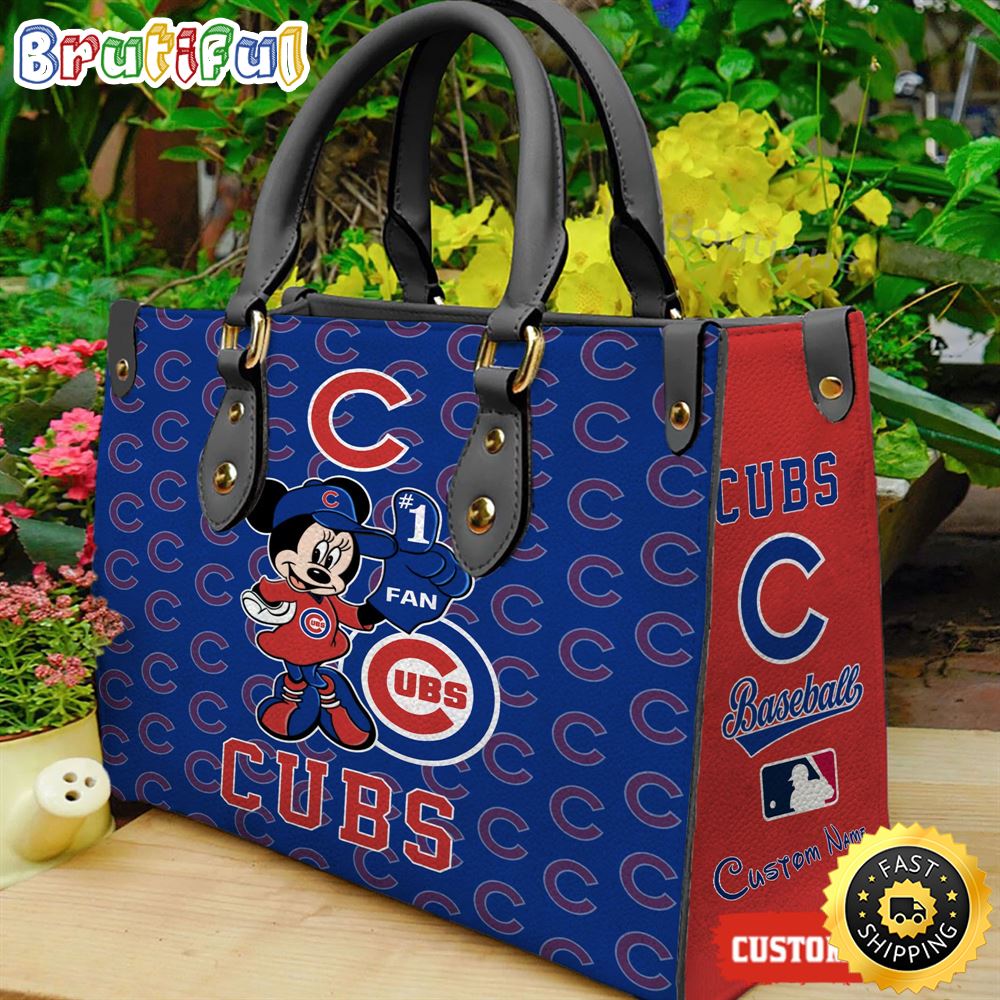 Chicago Cubs Minnie Women Leather Hand Bag 1 be18jd