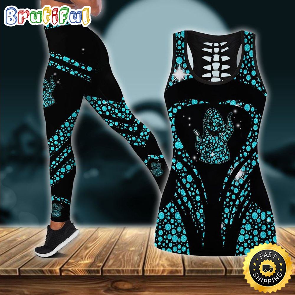 Green Light Jack Skellington Tank Top Legging Set Outfit jbcuvz