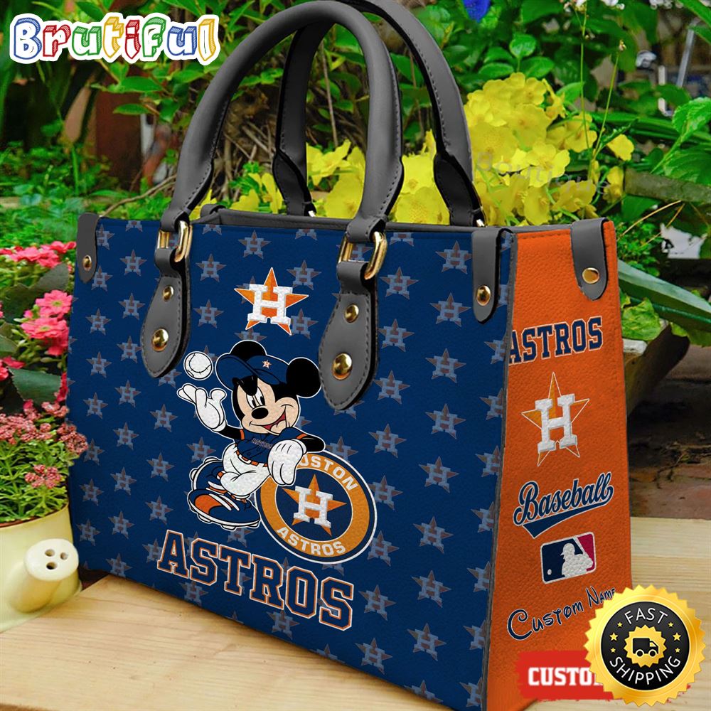 Houston Astros Mickey Women Leather Hand Bag 1 cty2qq