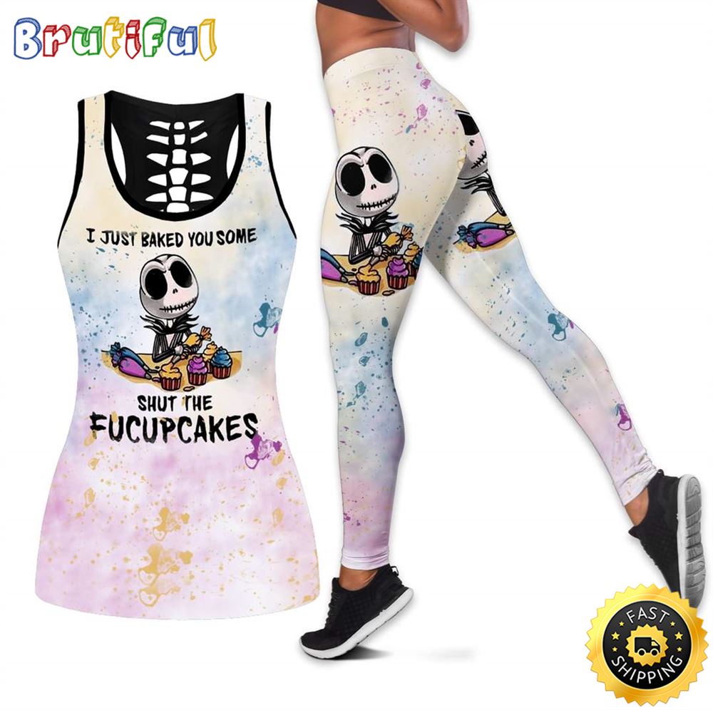 Jack Skellington I Just Baked You Tank Top Legging Set Outfit 3D All Over Print exavkw