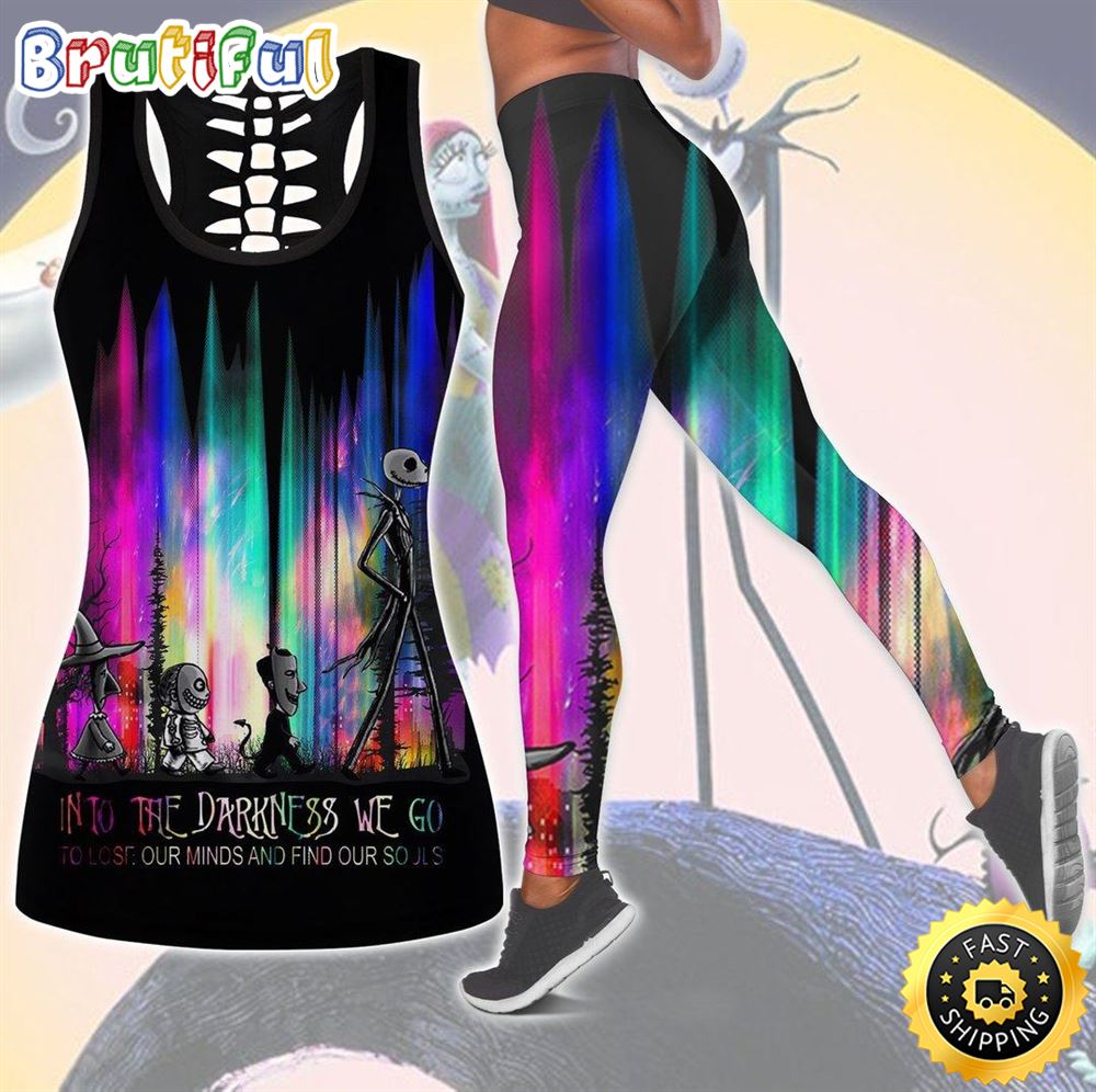 Jack Skellington Tank Top Legging Set Outfit Color 3D All Over Print ifokwy