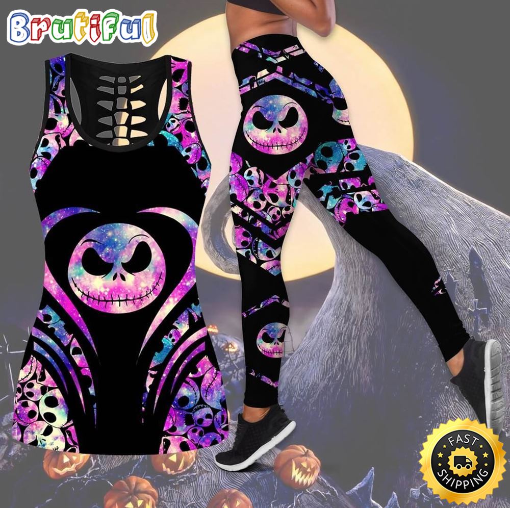 Jack Skellington Tank Top Legging Set Outfit Colorful 3D All Over Print ymbdr7