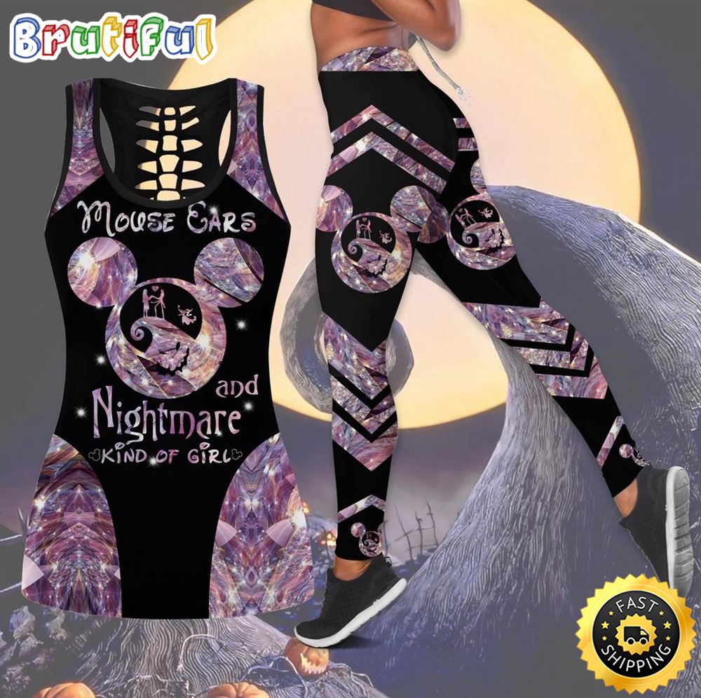Jack Skellington Tank Top Legging Set Outfit Colorful fgplnj