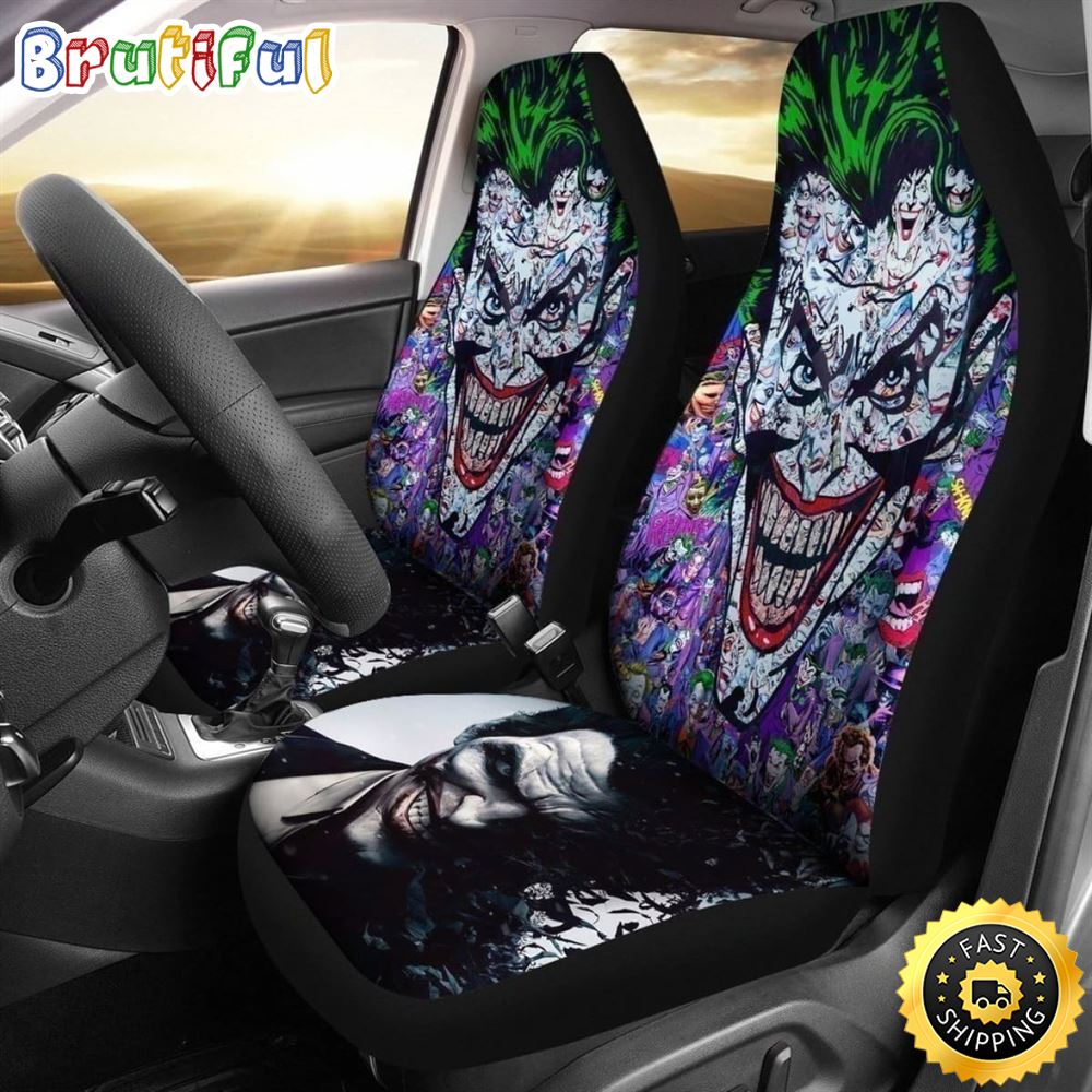Joker Face Car Seat Covers Fan