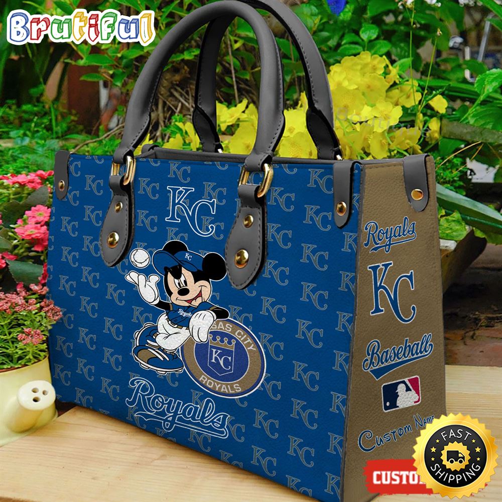 Kansas City Royals Mickey Women Leather Hand Bag 1 f07ng7