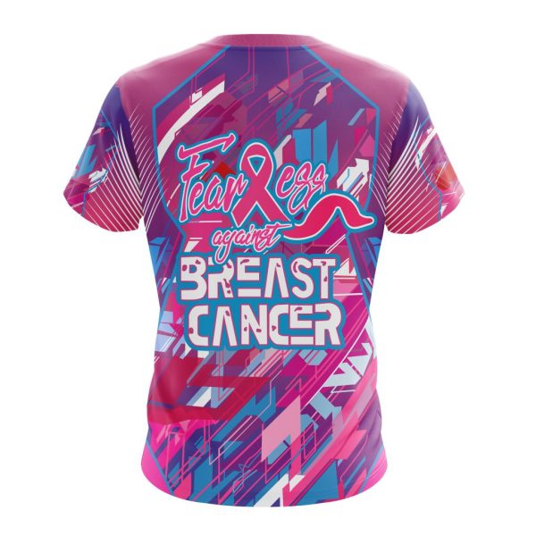 NFL San Francisco 49ers I Pink All Over Print 3D T Shirt I Can Fearless Again Breast Cancer For Breast Cancer Survivors