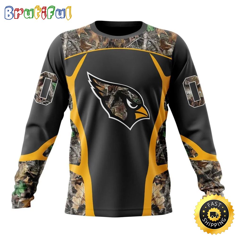 NFL Arizona Cardinals Crewneck Sweatshirt Camo Hunting Design Stylish Gear For Fans 1 e8tf2d
