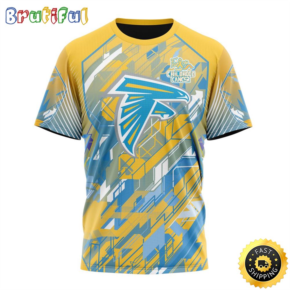 NFL Atlanta Falcons All Over Print 3D T Shirts Fearless Against Childhood Cancers Gift For Football Fans 1 nboigx