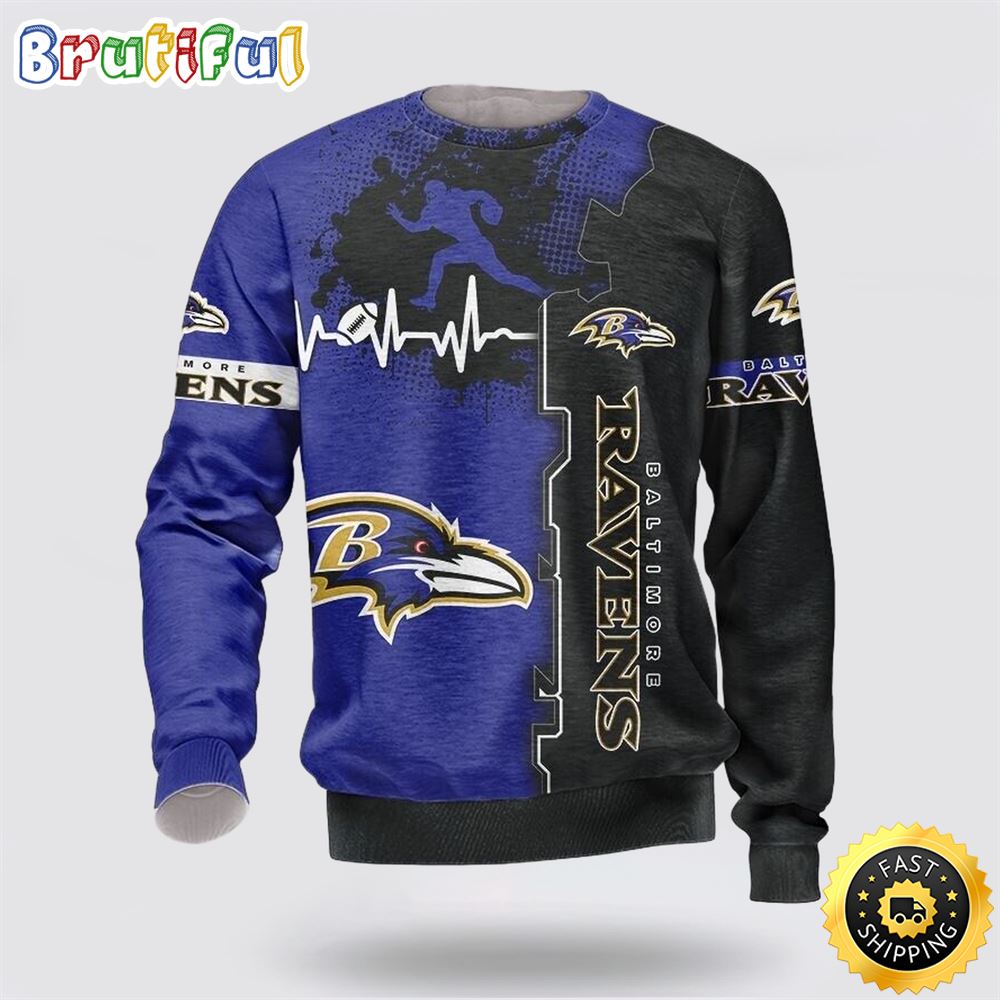 NFL Baltimore Ravens Crewneck Sweatshirt For Hot Fans yvuz3l