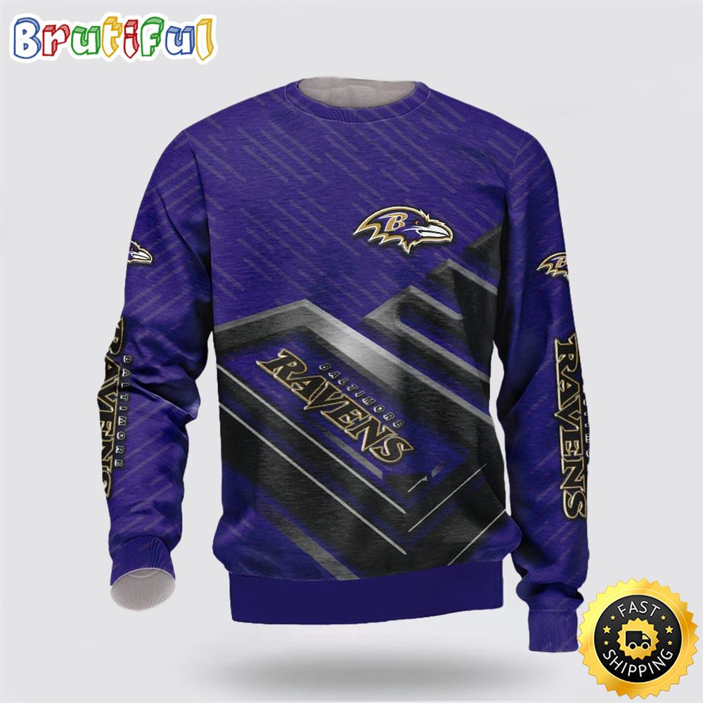 NFL Baltimore Ravens Crewneck Sweatshirt Show Team Spirit 1 dfelgn