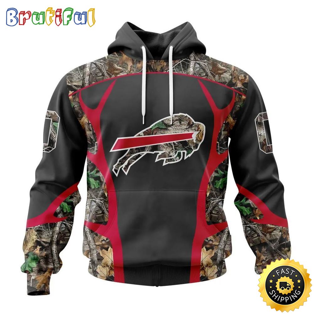 NFL Buffalo Bills All Over Print 3D Hoodie Camo Hunting Design Your Team In Style 1 mvcwca