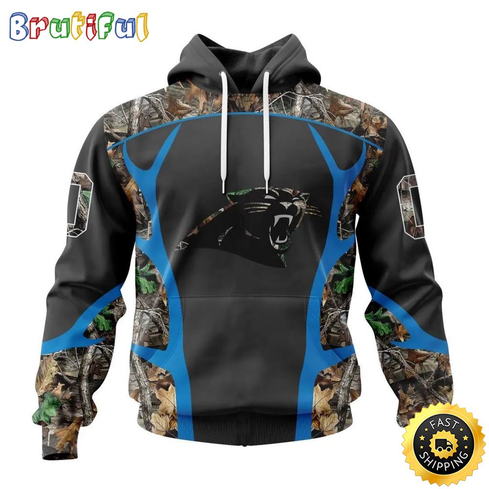 NFL Carolina Panthers All Over Print 3D Hoodie Camo Hunting Design Your Team In Style 1 x4a9by