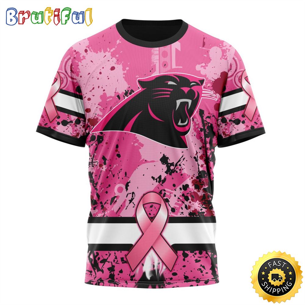 NFL Carolina Panthers All Over Print 3D T Shirts I Pink I Can In October We Wear Pink Breast Cancer Gift For Football Fans 1 d1keur