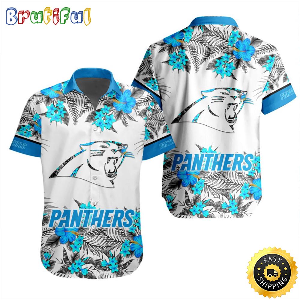 NFL Carolina Panthers Hawaiian Shirt Special Floral Tropical Team Spirit 1 ukrkhs