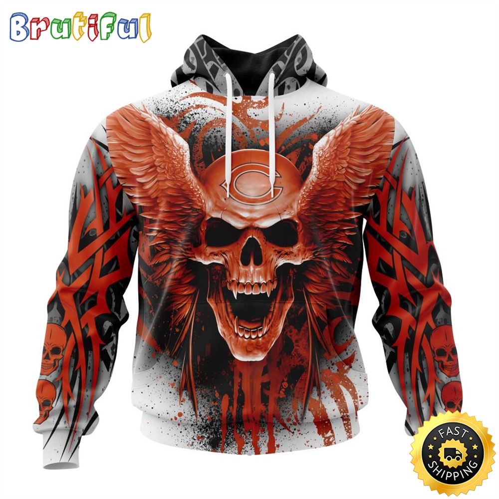 NFL Chicago Bears 3D Hoodie All Over Print Special Kits With Skull Unite In Team Colors 1 rgvoi0