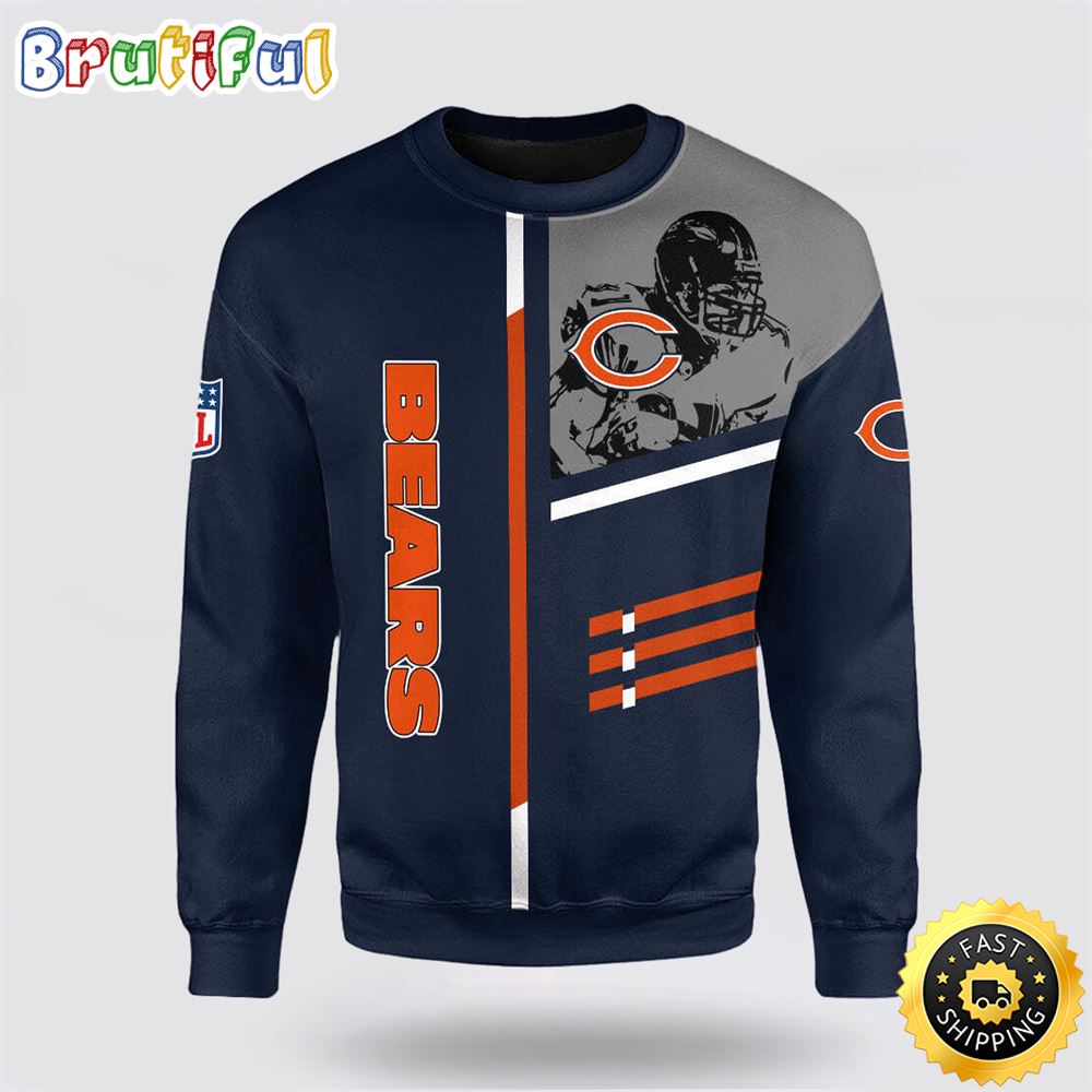 NFL Chicago Bears Crewneck Sweatshirt For Football Fans ldr6uv