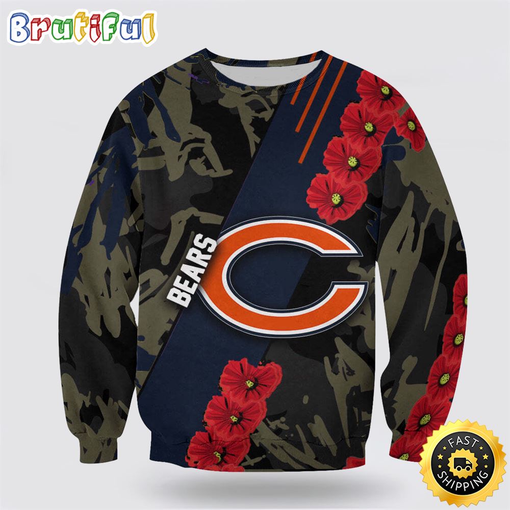 NFL Chicago Bears Crewneck Sweatshirt Limited Edition Gift qt4hkz