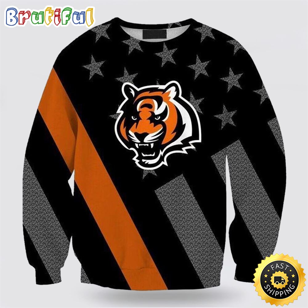 NFL Cincinnati Bengals Crewneck Sweatshirt For Cool Fans y1eskd