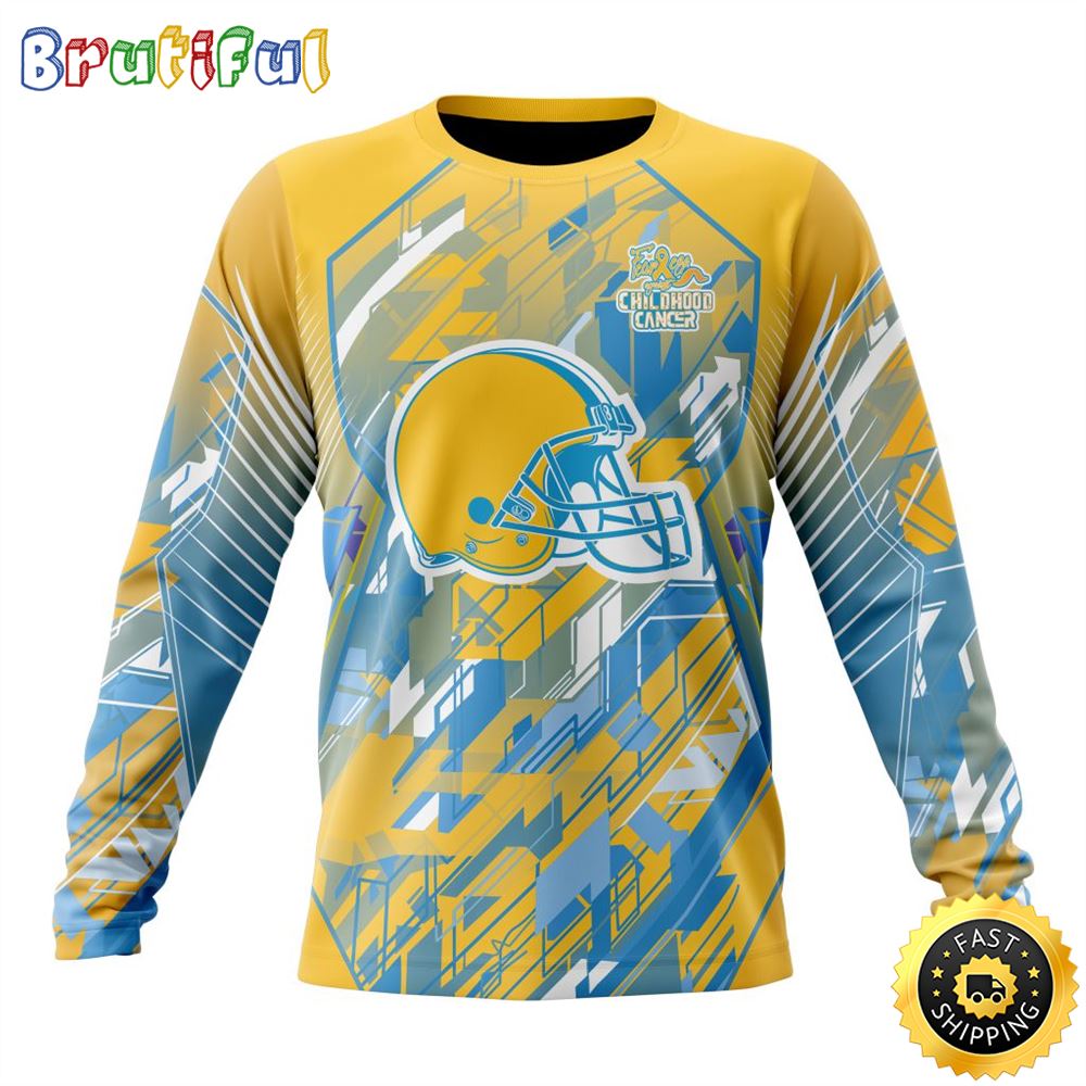 NFL Cleveland Browns Crewneck Sweatshirt Fearless Against Childhood Cancers Gift For Football Fans 1 n9v4ch