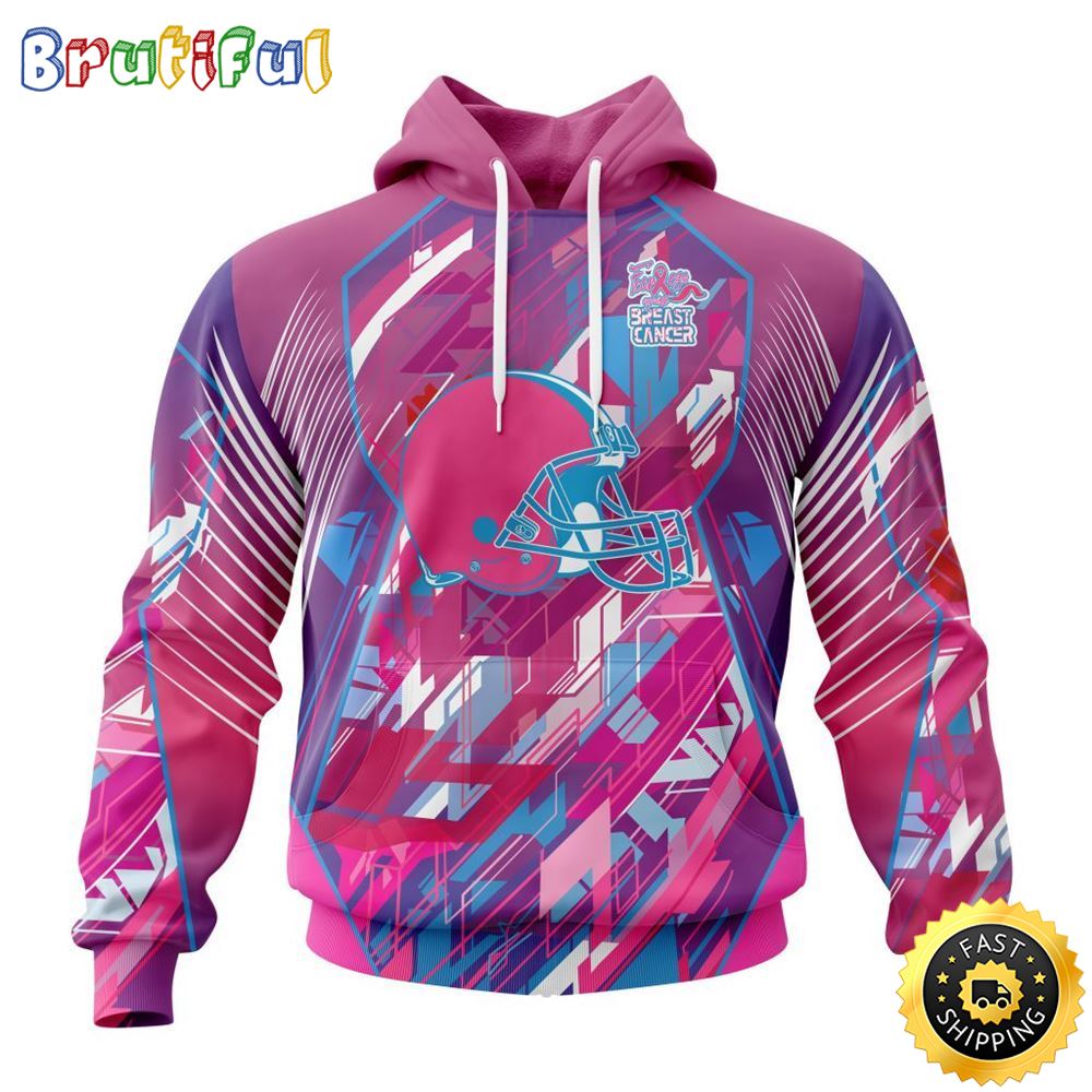 NFL Cleveland Browns I Pink All Over Print 3D Hoodie I Can Fearless Again Breast Cancer For Breast Cancer Survivors 1 sqiqrq