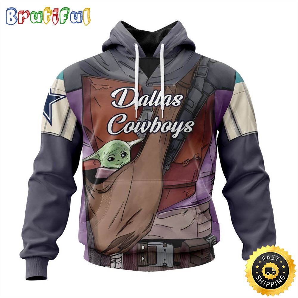 NFL Dallas Cowboys All Over Print 3D Hoodie Specialized Mandalorian And Baby Yoda Unisex Hoodies 1 yl4et2