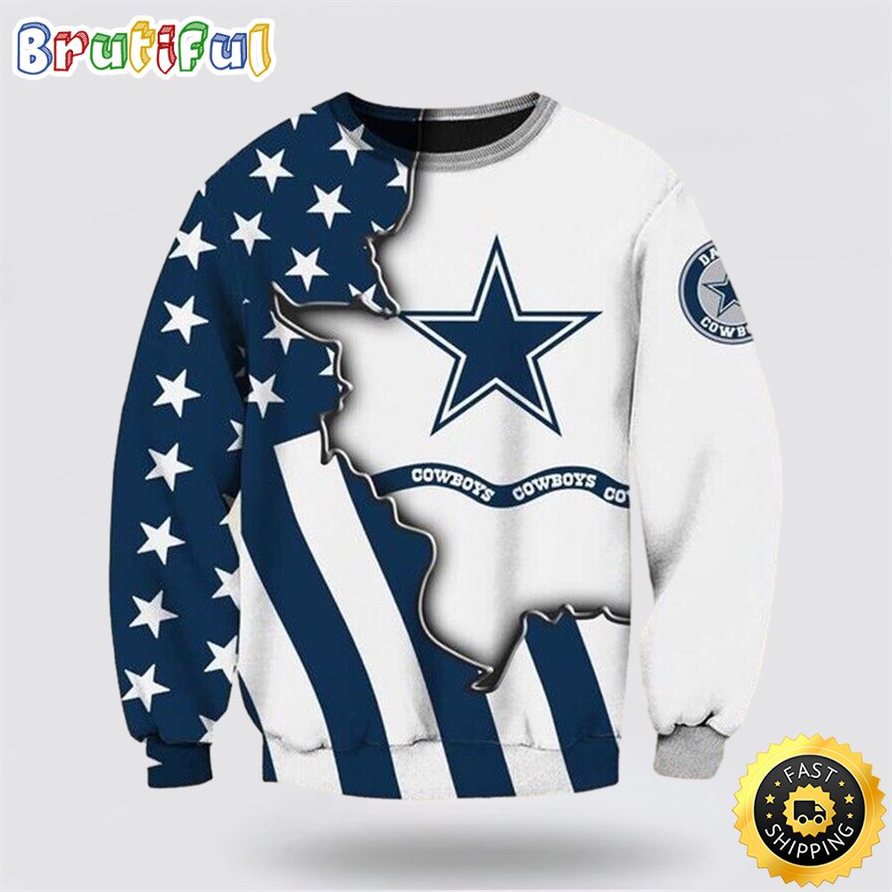 NFL Dallas Cowboys Crewneck Sweatshirt Show Your Team Pride In Style xoxxrt