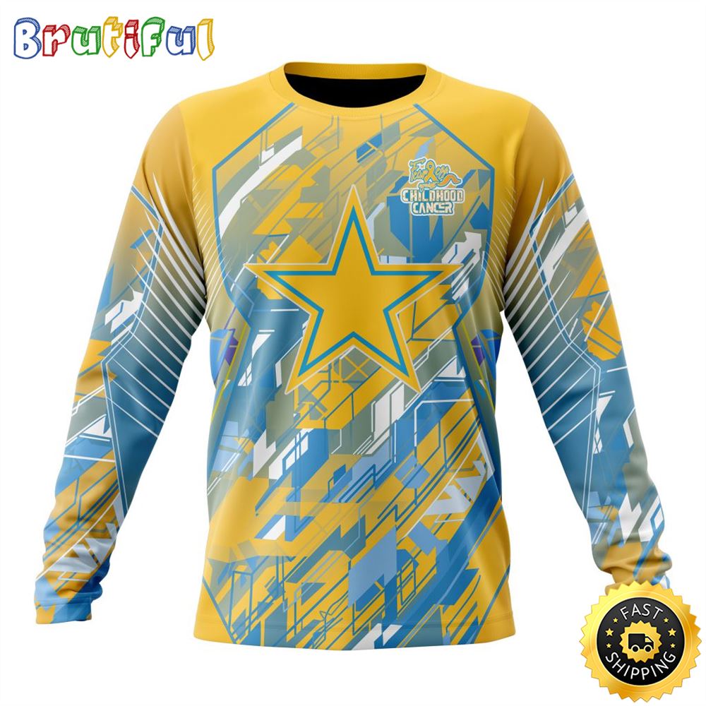 NFL Dallas Cowboysls Crewneck Sweatshirt Fearless Against Childhood Cancers Gift For Football Fans 1 k5yk2l
