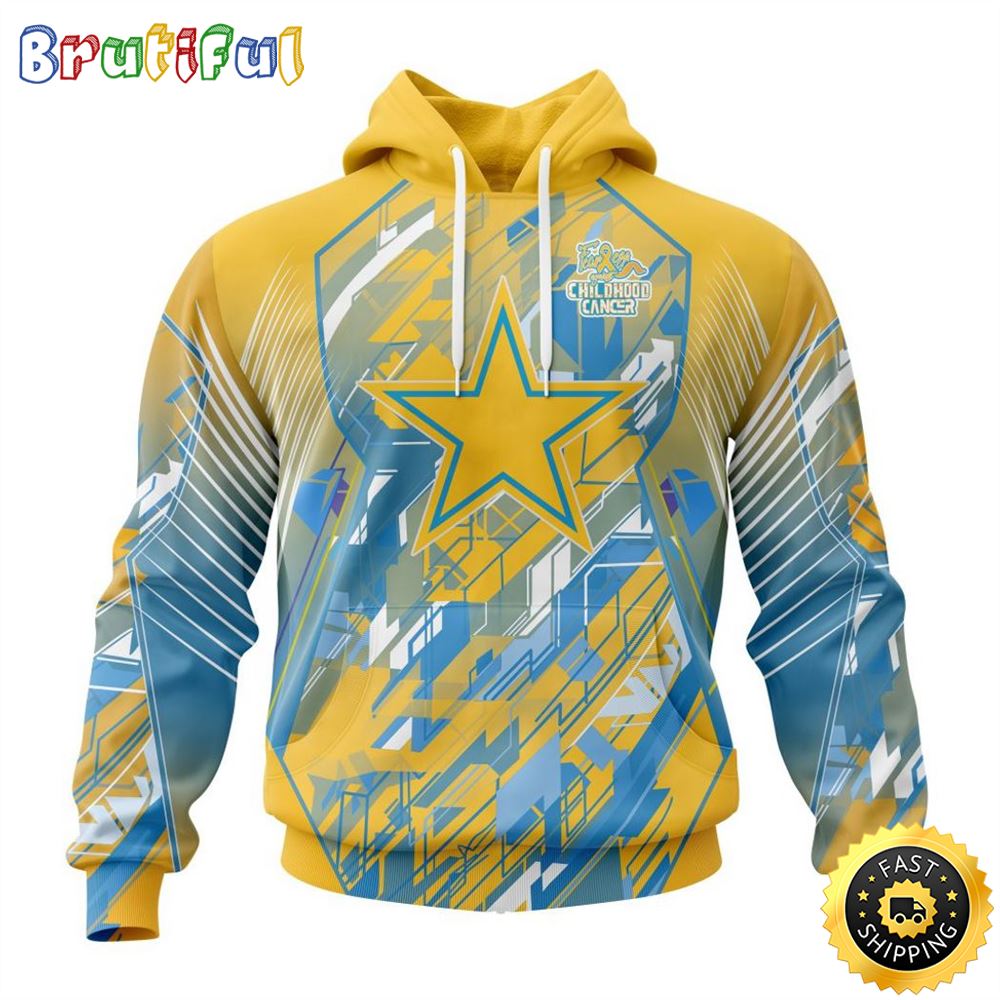 NFL Dallas Cowboysls Specialized Design Fearless Against Childhood Cancers Hoodie cgih1o