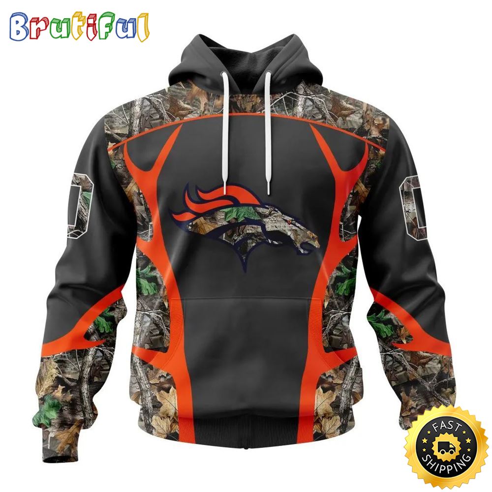 NFL Denver Broncos All Over Print 3D Hoodie Camo Hunting Design Your Team In Style 1 pgpm7i