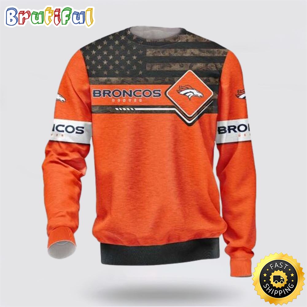 NFL Denver Broncos Crewneck Sweatshirt Gift For Fans jr1fdp