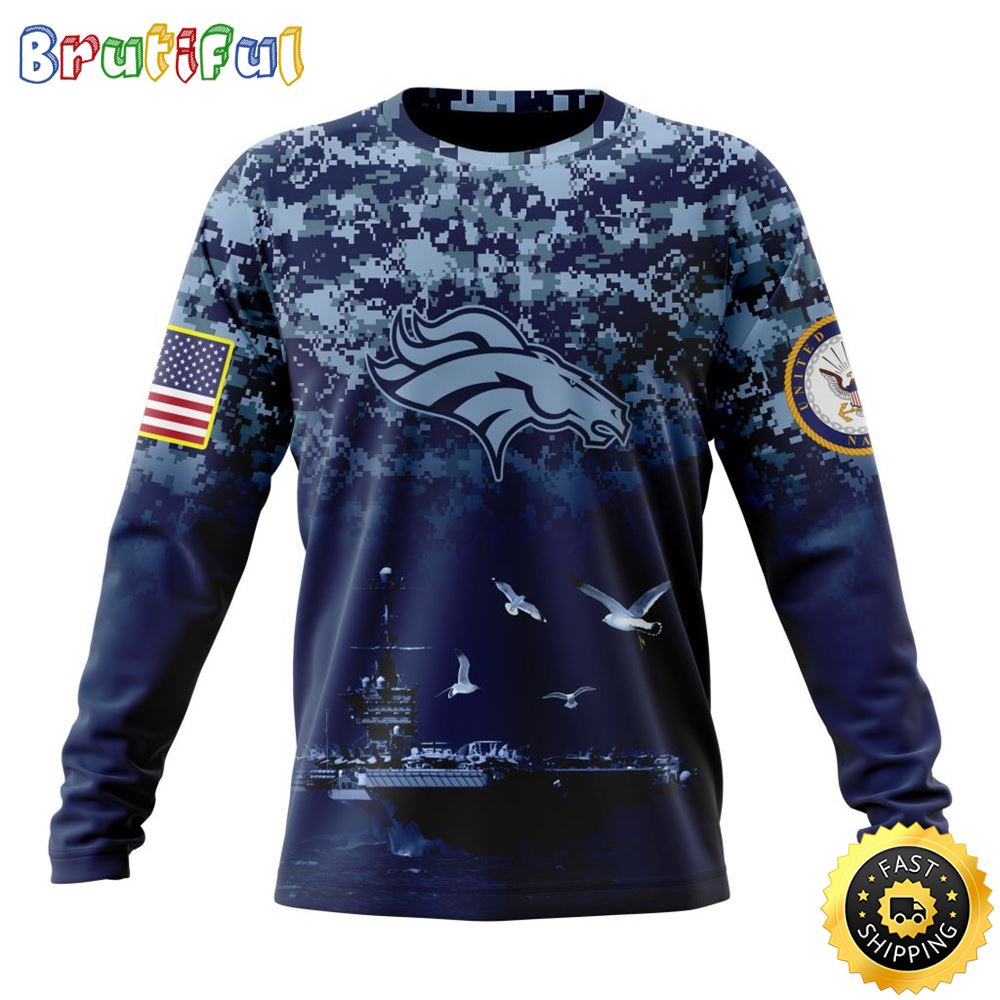NFL Denver Broncos Crewneck Sweatshirt Honor US Navy Veterans Stylish Gear For Fans 1 hpbpmv