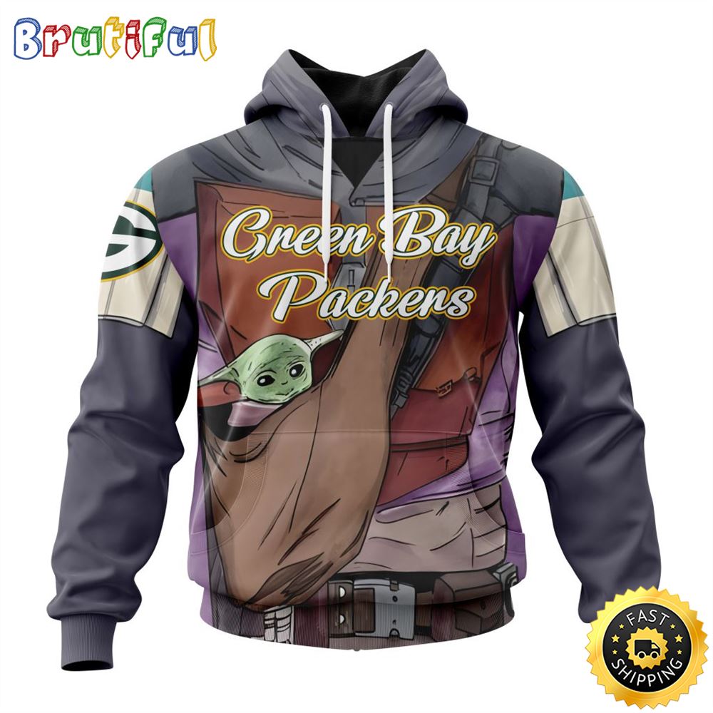NFL Green Bay Packers All Over Print 3D Hoodie Specialized Mandalorian And Baby Yoda Unisex Hoodies 1 di80j8